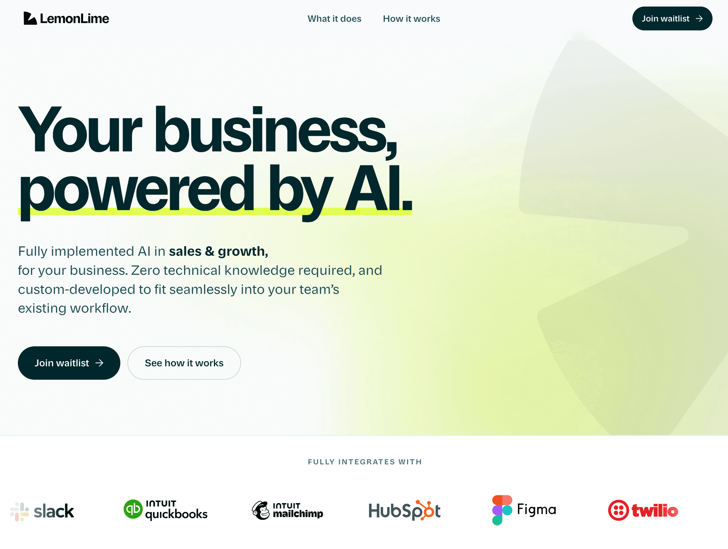 LemonLime AI Website